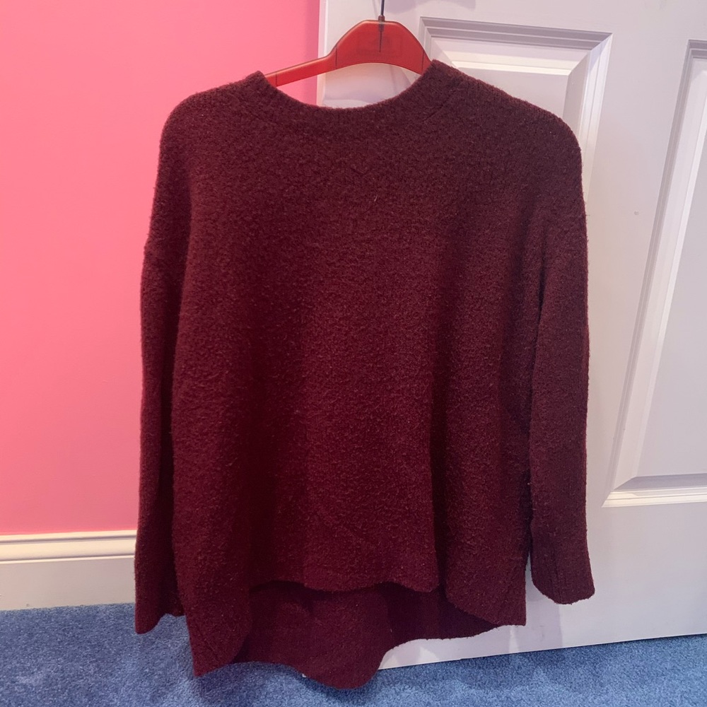 Burgundy Zara knit sweater